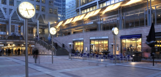Canary Wharf - Hundreds of restaurants and shops, no public spaces