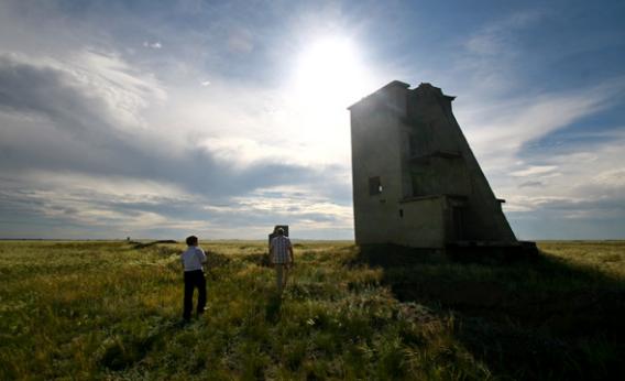Nuclear test site in Kazakhstan. Photo by Jacob Baynham.