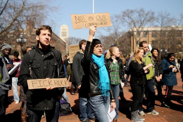commencement protest