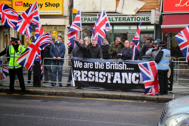 Britain First Muslim Protest 2