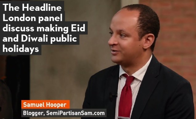 Samuel Hooper London Live Headline London Eid Diwali Public Holiday 2