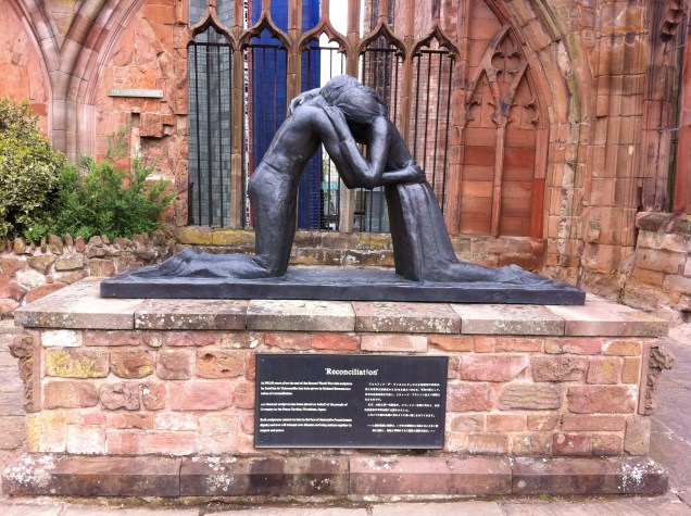 Statue of Reconciliation Coventry Cathedral Britain