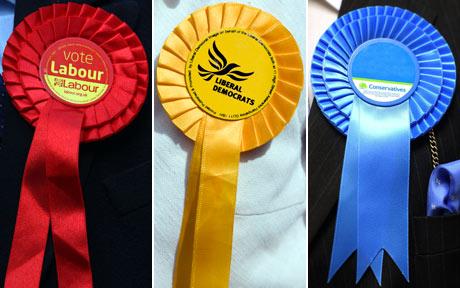 Tory Conservative Labour LibDem Liberal Democrat Rosettes