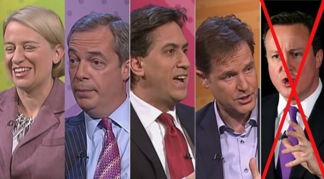 General Election 2015 Leaders Debate Cameron Miliband Totalitarian
