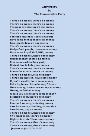 Austerity poem - David Schneider - Conservative Party
