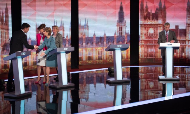 BBC Challengers Debate - Leaders Debate - General Election 2015 - Nigel Farage Stands Alone
