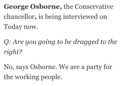 General Election 2015 - George Osborne - Conservatism - Coke Zero Conservatism