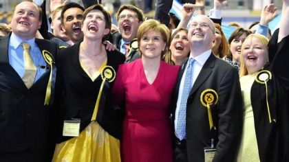 SNP - Scottish National Party - General Election 2015 - Tartan Tea Party - Nicola Sturgeon
