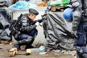 Calais - Migrant Camps - Immigration Crisis - Europe - Riot Police