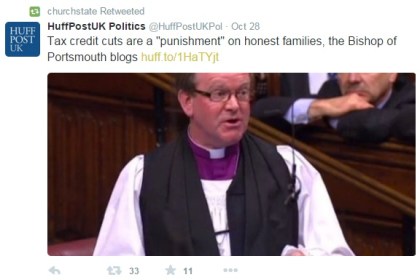 Church of England - Tax Credit Boast