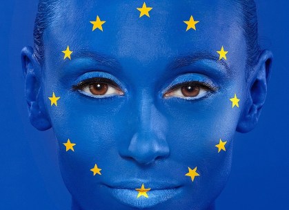 EU Flag Facepaint