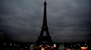 Paris Terror Attacks - Eiffel Tower Dark - 2
