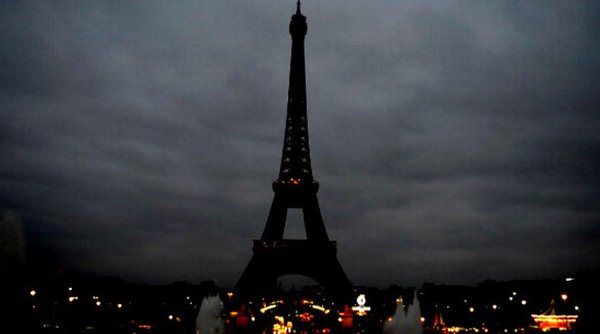 Paris Terror Attacks - Eiffel Tower Dark - 2