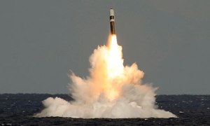 Unarmed Trident missile fired from HMS Vigilant