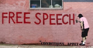 Free Speech - Conditions Apply - Graffiti