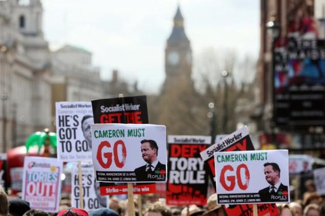 David Cameron Tax Protest - Panama Papers