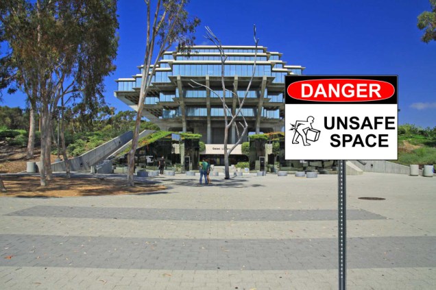Danger Unsafe Space Sign - The Koala - UCSD