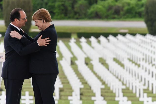 Francois Hollande - Angela Merkel - France - Germany - Reconciliation - EU Referendum