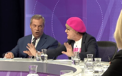 Nigel Farage - Eddie Izzard - BBC Question Time - EU Referendum
