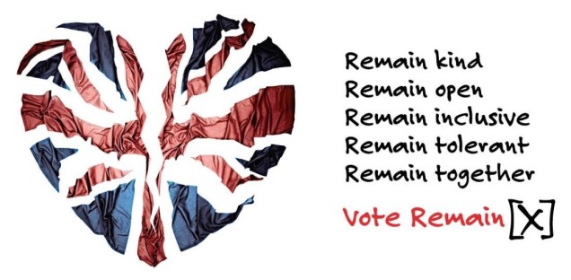 Stronger In - Kind Open Inclusive Tolerant Together - EU Referendum
