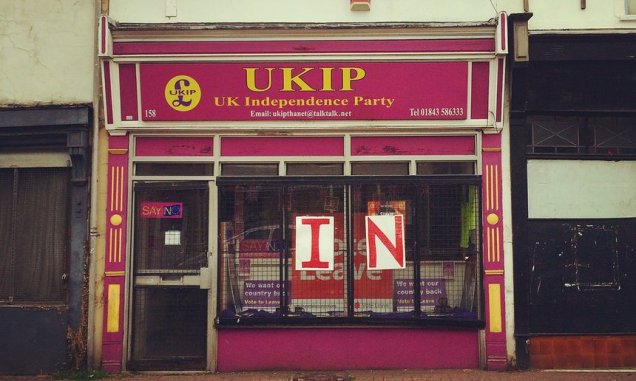 UKIP office Thanet - Laura Barton poster - EU Referendum