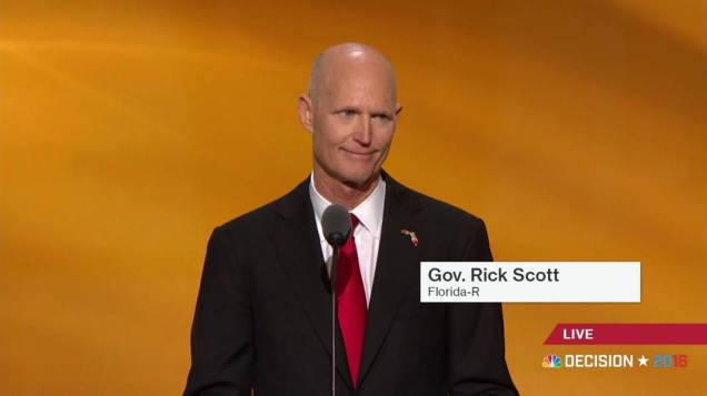 Rick Scott - Florida - RNC - Republican National Convention 2016 - Donald Trump