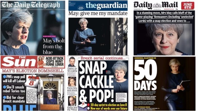 Theresa May - Snap General Election 8 June 2017