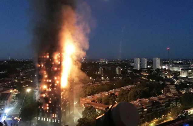 Grenfell Tower fire inferno