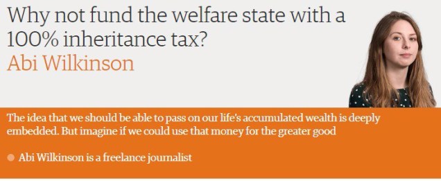 Abi Wilkinson - 100 percent inheritance tax