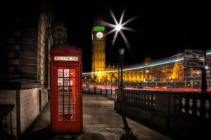 Westminster Big Ben Telephone Box