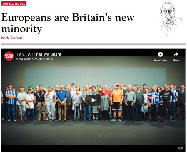 Europeans are Britains new minority - Brexit hysteria - Nick Cohen