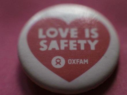 Oxfam - love is safety badge