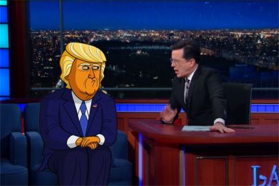 Stephen Colbert - Cartoon Donald Trump