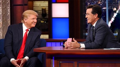 Stephen Colbert interviews Donald Trump