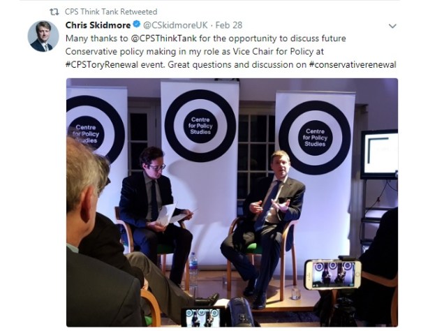 CPS event - conservative policy renewal - Tories - Conservatism